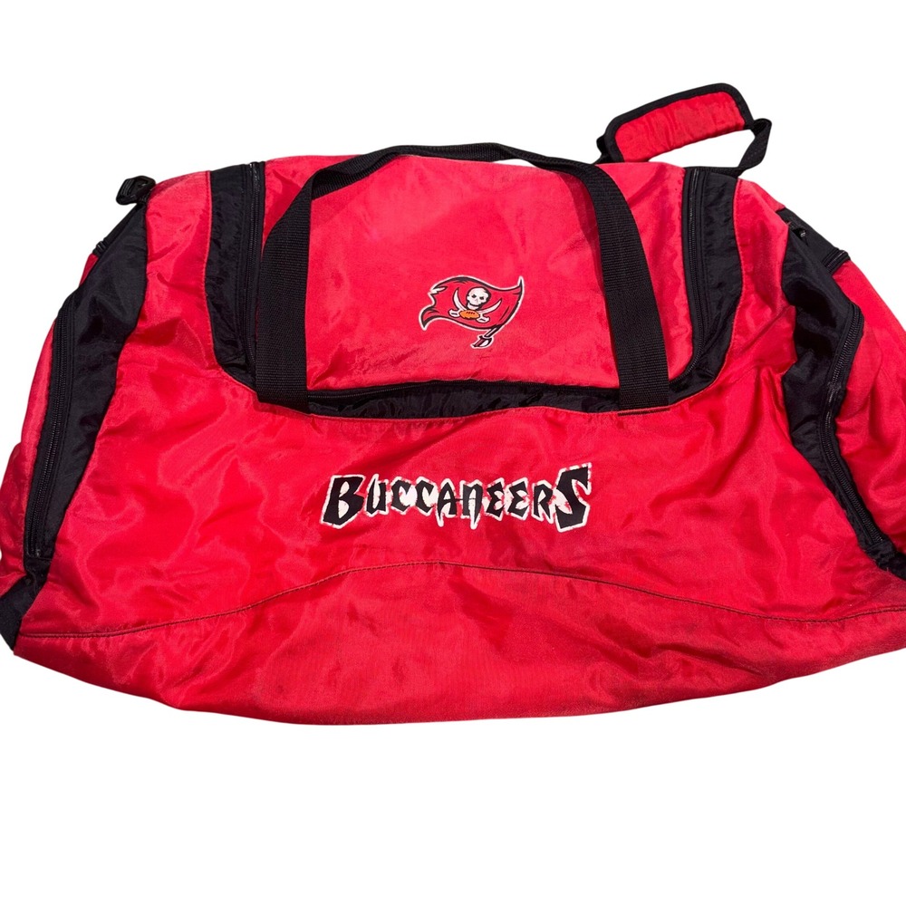 NFL Tampa Bay Buccaneers Reebok Duffel Bag Large Red Black
